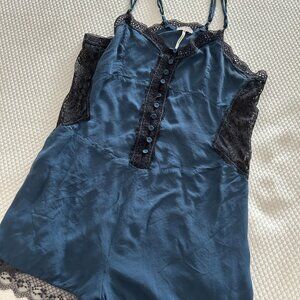 Free People Lingerie Lace Teddy